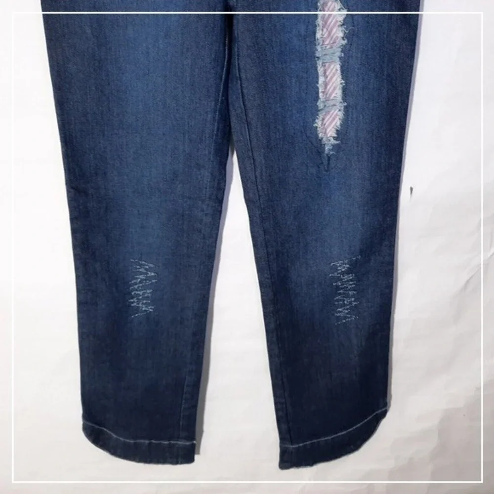 Y2K Rocawear Girl Jeans 4 Bootcut Belt Embroidery Rhinestone‎ Urban Distressed